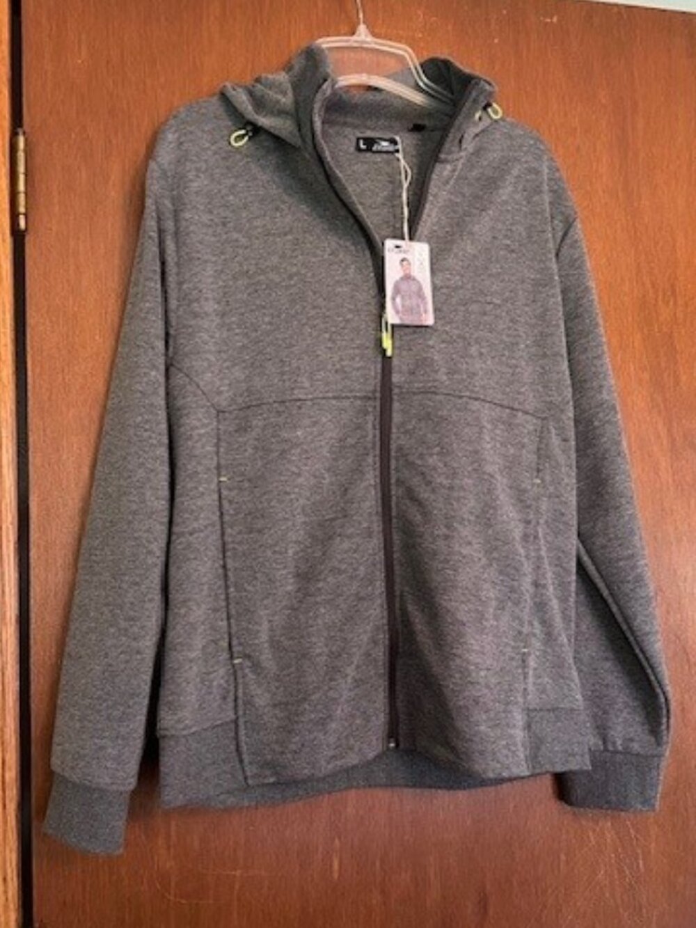 NWT NEW Gray Men's Crane Hoodie size Large